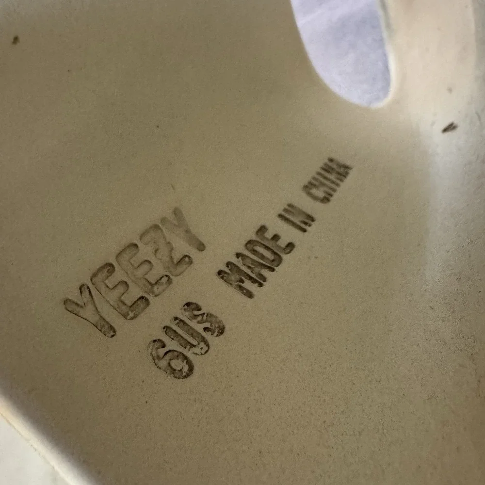 Size 6 - Adidas Yeezy Slide Bone Original Comfort Foam Sandals Slip-On‎